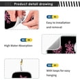 thumbnail image 4 of Pink Shiny Snowflakes Kitchen Sink Splash Guard 2 Packs Faucet Absorbent Mats Christmas Glittering Faucet Handle Drip Catcher Quickly Drying Mat for Kitchen Counter Bathroom, 14.9"x5.5", 4 of 7
