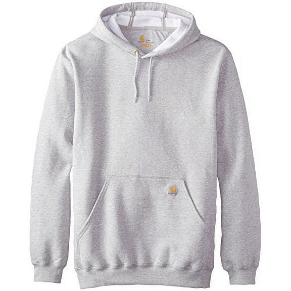 Carhartt Men's Big & Tall Midweight Sweatshirt Hooded Pullover Original Fit,Heather Gray,XX-Large Tall