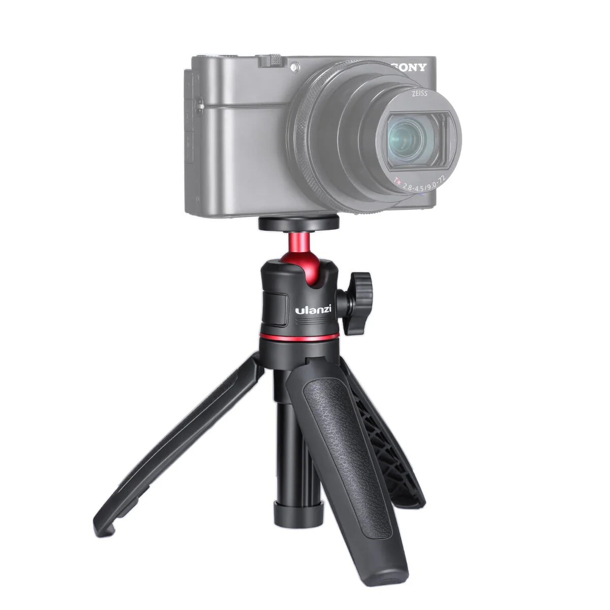 Ulanzi MT-08 Extendable Handheld Tripod – 2-in-1 Mini Tripod & Selfie Grip with 360° Rotating Head, Non-Slip Handle, and 1/4" Screw Mount for Cameras, Smartphones & Vlogging (Black/White)