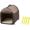 Petmate Indoor & Outdoor Soft Sided Portable Travel Pet Home Carrier, Brown
