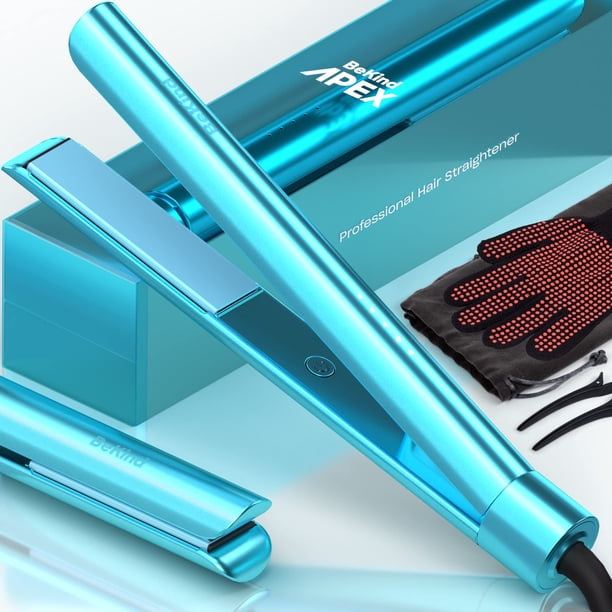 Plancha de pelo 2 en 1 Bekind Apex | Plancha y rizador de 2,5 cm y 240 °C para todo tipo de peinados | Tecnología UltraSmooth | Calentamiento rápido de 15 s y memoria de temperatura | Set de regalo pa