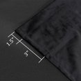 thumbnail image 3 of Hiasan Luxury Black Velvet Curtain with Tiebacks-Blackout Curtains for Bedroom/Living Room, Rod Pocket, 52" x 90", Set of 2, 3 of 8