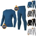 thumbnail image 3 of WAENQINLA 2pc Thermal Underwear Sets for Men Two Piece Lightweight Long Sleeve V-Neck Shirts and Soft Bottoms Slim Fit Base Layer Pullover for Cold Weather Dark Gray XL, 3 of 3