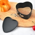thumbnail image 2 of 4Inch Heart Shape Baking Tray Removable Bottom Stainless Steel Toast Loaf Baking Mold Cooking Gadget, 2 of 7