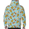 thumbnail image 7 of Wukai Hot Dog Pizza Print Men Hoodies Fleece Sweatshirts Long Sleeve Sweaters Pullover Fall Outfits Winter Clothes-4X-Large, 7 of 7