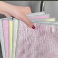 thumbnail image 3 of 5-Pack Reusable Cleaning Rags for Dishes and Sinks Wet or Dry Use Soft Scrubbing Pads Multi-Purpose Household Cleaning Cloths, 3 of 5