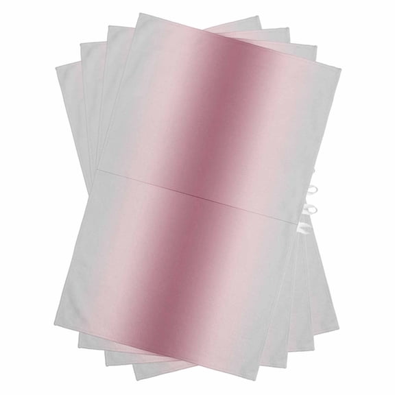 Pink Grey Ombre Kitchen Towels Set of 4, Water Absorbent Dish Towel, Farmhouse Gradient Minimalist Decorative Hand Towels - Quick Drying Cloth for Cooking Baking, 18x28 Inch