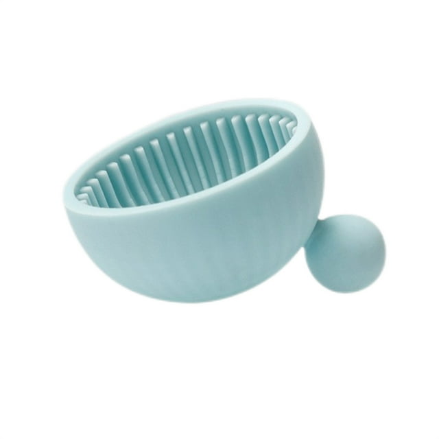 keepw Makeup Brush Cleaning Silicone Facial Powder Foundation Lip Brushes Scrubber Portable Travel Cosmetics Clean Tools Blue
