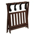 thumbnail image 6 of PJ Wood Hotel Style Wood Folding Suitcase Luggage Rack w/Shelf, (2 Pack), 6 of 9