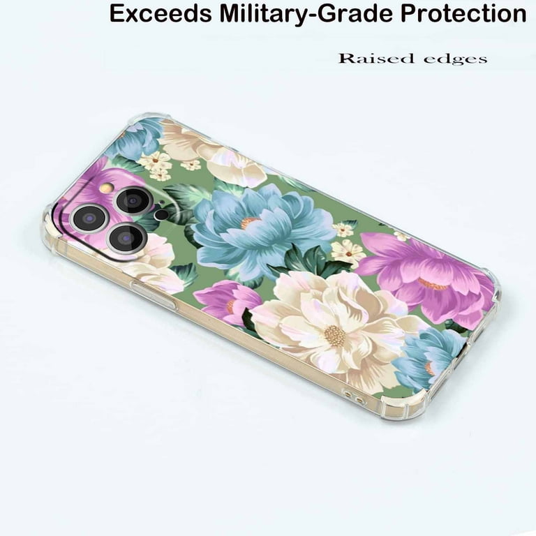 Farm Flower Case for iPhone 13 Pro Max,Aesthetic Colourful Floral