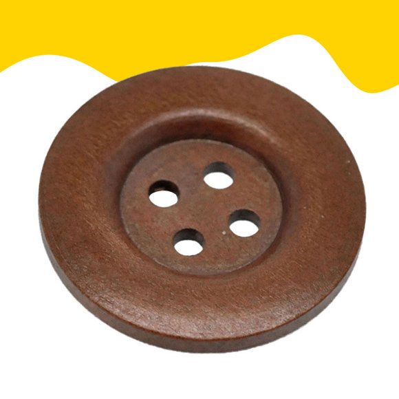SHOWERORO 30Pack Fasteners for Crafts Brown for Sewing Projects