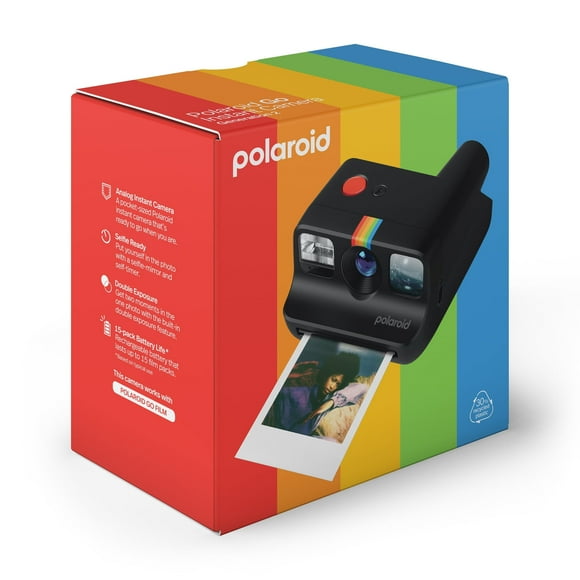 Polaroid Go Instant Camera Generation 2 Black with Black Camera Clip -Walmart Exclusive