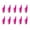 rose red, variant on 10Pcs Elastics Silicone Jigs Skirts Luminously Spinnerbait Umbrella Skirts Fishing Lures Skirt Fishing Accessories Enduring