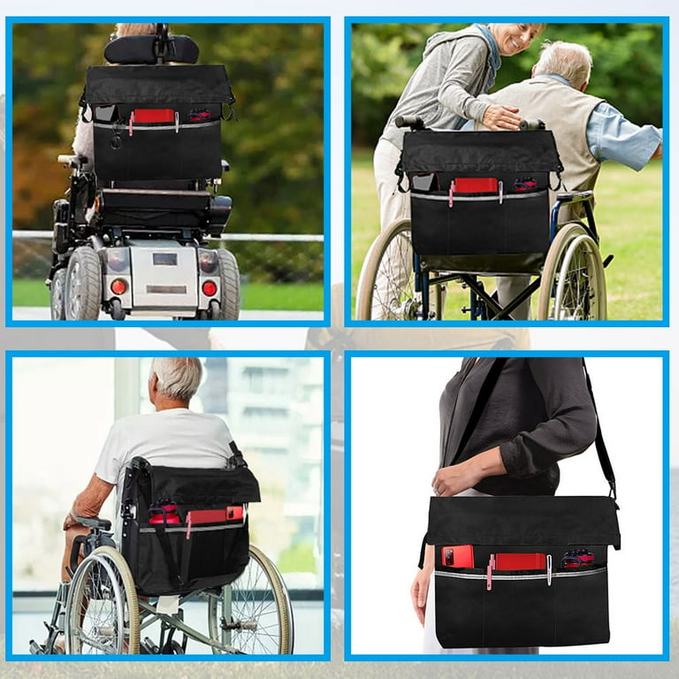 Wheelchair Bag Electric Wheel Chair Accessories Pouch For Adults, Seniors