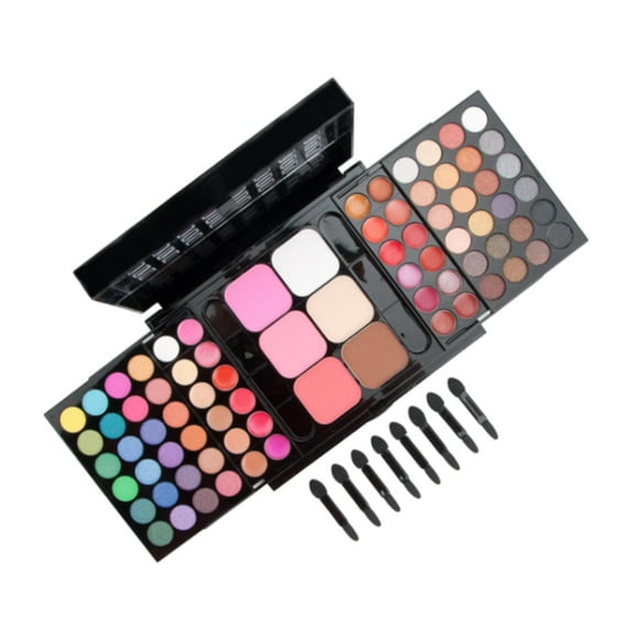 Yinanstore 78 Shades Eyeshadow Palette Cosmetics Kit Eyeshadow Colorful Face Powder 78 Bright Colors Makeup Set for Gift Daily Use Women