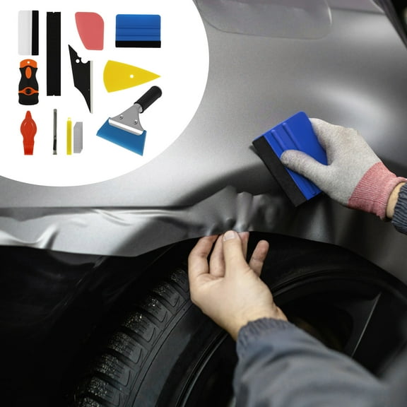 Car Window Tint Tools Set Multifunctional Vinyl Wrap Tool Vehicle Glass Protective Film Installation Kit Window Tint Squeegee Tool Automotive Film Tinting Kit