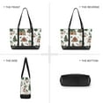thumbnail image 6 of FORMRS Canvas Laptop Tote Bag for Women with 15.6" Computer Compartments Shoulder Handbag, Brown Christmas House, 6 of 7