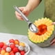 thumbnail image 4 of Bola de helado de acero inoxidable de 7,6 pulgadas - Cuchara de sandía metálica antiadherente para helado duro, sorbete, gelado y yogur helado, 4 of 9