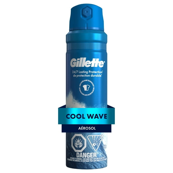 Gillette Dry Spray Antiperspirant and Deodorant for Men Cool Wave