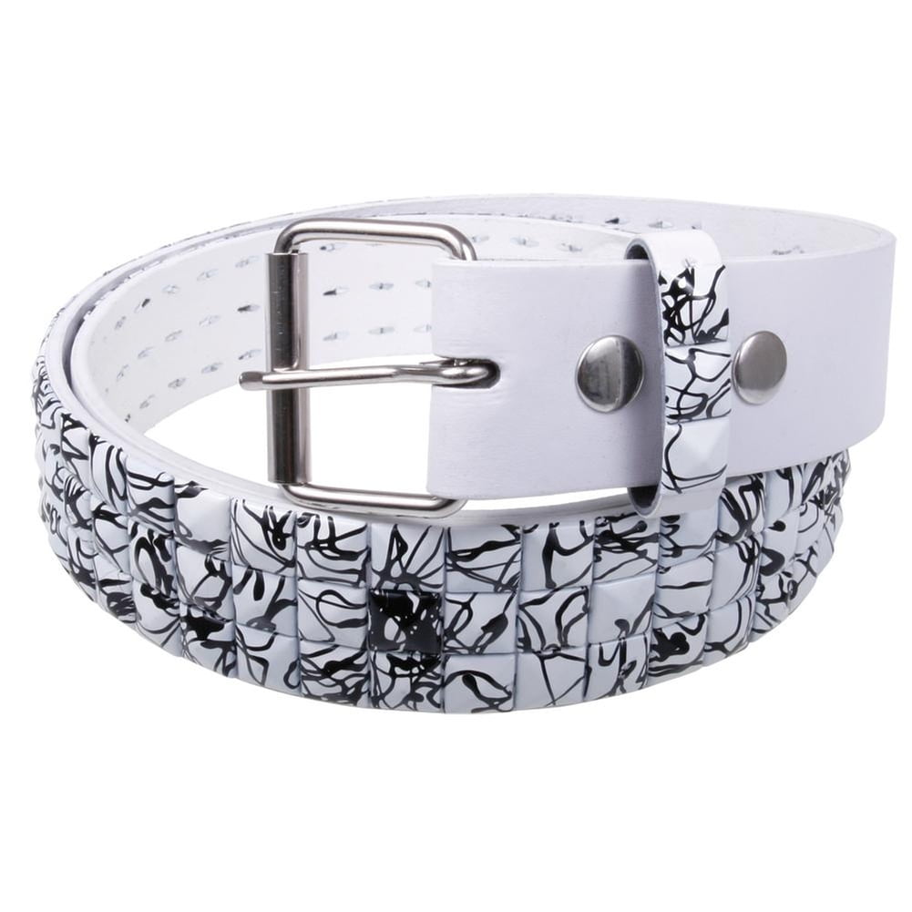 Black Splatter Studded White Leather Belt Walmart Canada