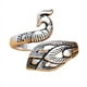 thumbnail image 4 of Anillo de plata tailandés de pavo real tridimensional de estilo étnico, anillo de dedo abierto de temperamento simple con pluma retro, 4 of 6