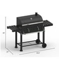 thumbnail image 3 of Outdoor Leisure Products Extra Large  DUAL ZONE CHARCOAL Grill, 3 of 11