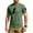 Mint Green, variant on Mens Loose Fit Tactical T-Shirts Crew Neck Quick Dry Polyester Hook Loop Patch Breathable Short Sleeve Outdoor, Royal Blue, 3XL