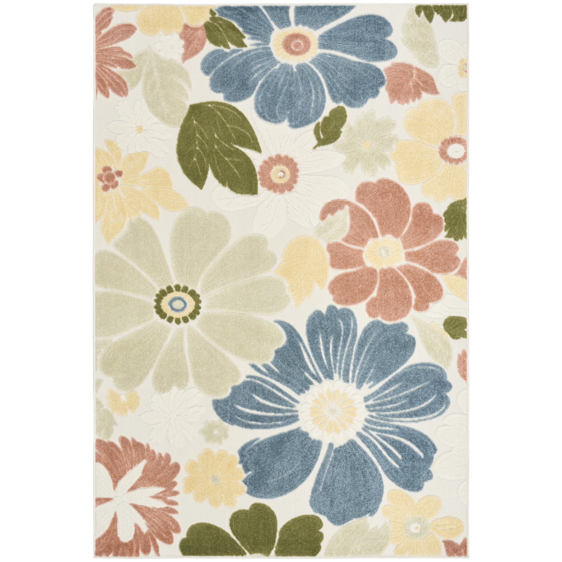 Nourison Aloha 5'3" x 7'5" Multicolor Modern Rug