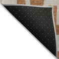 thumbnail image 4 of HomeRoots 593911 8 x 10 ft. Terra Cotta & Gray Abstract Washable Indoor & Outdoor Rectangle Area Rug, 4 of 5