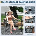 thumbnail image 5 of M optimized 2PCS Oversized Folding Camping Chair, Heavy Duty Outdoor Padded Portable Chair with Cup Holder, Cooler Bag, Side & Back Pocket, Wine Glass Holder, Bottle Opener, 450 LBS Capacity, 5 of 9