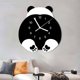 thumbnail image 2 of Cartoon Panda Wall Clock Silent Funny Animal Hanging Art For Time Clocks For Children Bedroom Nursery Room Decoration, 2 of 5