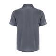 thumbnail image 5 of Qwertyu Capri Polo Shirts Men Breeze Short Sleeve Casual Collared Golf Shirt Lightweight Stretch Quick Dry Textured Summer T-Shirts with Front Pocket Light Gray XL, 5 of 6
