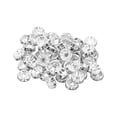 thumbnail image 1 of Unique Bargains 8mm Spacer Beads, 100pcs Bead Spacers Rhinestone Round Bulk Beads for Jewelry Making , Silver, 1 of 5