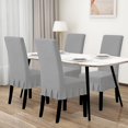 thumbnail image 2 of Wehilion Dining Chair Covers Stretch Parsons Chair Slipcover with Skirt Chair Covers for Dining Room Restaurant Banquet, 2 of 7