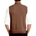 thumbnail image 2 of Gilet en Tricot Classique avec Boutons devant pour Usage Quotidien Décontracté et Professionnel - Gilet en Tricot Sans Manches Élégant pour Garde-Robe Homme, 2 of 7