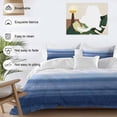 thumbnail image 3 of 3 Piece Navy Blue Ombre Duvet Cover Set California King, Microfiber Comforter/Quilt Cover with Corner Ties and 2 Pillowcases, Farmhouse Modern Gradient All Season Soft Bedding with Zipper Closure, 3 of 8