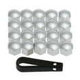 thumbnail image 1 of 3x20 Piezas Universal 17mm Tapas De Tuercas De Rueda Tapas De Tuercas Tornillo Protector Plata Sunnimix Tuerca de Rueda Cubre Lug Nut, 1 of 8