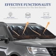 thumbnail image 4 of Vsdgher Gloomy Mansion Forest Scene Print Car Windshield Sun Shade, Reflective Sunshade Window Sunshade Sun Visor Protector Fit for Cars,Trucks,SUVs-Medium, 4 of 6