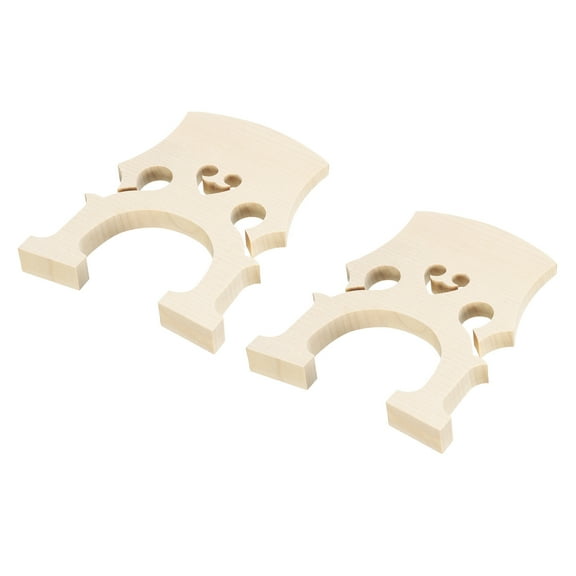 Uxcell Cello Bridge Maple Wood for 3/4 Cello Replacement Instrument Parts, Pack of 2