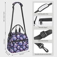 thumbnail image 2 of Naloa cool flower Skull Print Lunch Bag for Women & Men Insulated Lunch Box or Cooler Lunch Tote Bags for Work, Travel, Outdoor, 2 of 5