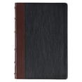 thumbnail image 1 of KJV Large Print Study Bible Two-Tone Black/Burgundy Full Grain Leather, 1 of 3
