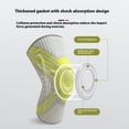 thumbnail image 6 of Protective Gear Knee Brace with Spring Support and Adjustable Compression for Joint Stability and Enhanced Mobility, 48-53 cm, Green, 6 of 8