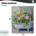 thumbnail image 4 of Stupell Industries Modern Vintage Bathtub Bouquet Overgrowth Canvas Art, 36 x 48, by The Prints Vibe, 4 of 8