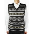 thumbnail image 3 of Blue Ocean Mens Jacquard Sweater Vest (sv-670), 3 of 5