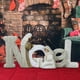 thumbnail image 4 of Conjunto de figuras de belén moderno, elegante y encantadora escena con letras inglesas de nacimiento. NOEL beige, 4 of 9