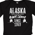 thumbnail image 4 of Inktastic Alaska Awesome Since 1959 Boys or Girls Long Sleeve Baby Bodysuit, 4 of 5