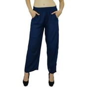 Bimba Women Long Pajama With Pockets Modal Cotton Night Pyjama Sleepwear