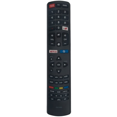 CLE-1025 Replacement Remote Control, Fit for Hitachi Smart TV 06-531W52-HA01X UZ656600 UZ496600 UZ556600
