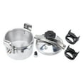 thumbnail image 2 of Pressure Cooker, 6Qt Aluminium Alloy, Large Capacity Miniature Cookers Pressure Cooker Safety Cooking Cookware Liter 3 Mini Soup Meats Pot Suitable Home Use, 2 of 7