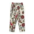 thumbnail image 5 of Bingfone Pajamas For Women,Dark Enchanted Flowers And Birds Pajama Pants With Pockets-Xx-Large, 5 of 9